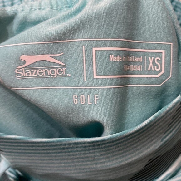Slazenger Skort Athletic Golf Tennis Activewear Geometric Print‎ Aqua Size xs - Picture 7 of 7